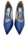 Veerah Shoe Size 8.5 Blue & Multi Vegan Leather Stiletto Pointed Toe Pumps Blue & Multi / 8.5