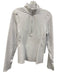 Alo Size M White Polyester Jacket Long Sleeve 1/2 Zip Jacket White / M