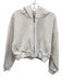 Vuori Size M White Cotton & Polyester Jacket Long Sleeve Zip Up Crop Jacket White / M
