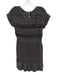 Isabel Marant Size 1 Gray Cap Sleeve Ruffle Smocked Midi Dress Gray / 1