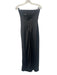 More To Come Size XS Black Poly Blend Zip Back Satin Sleeveless Maxi Dress Black / XS