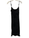 Bella Dahl Size XS Black Silk Blend burnout Adjustable Strap Maxi Dress Black / XS