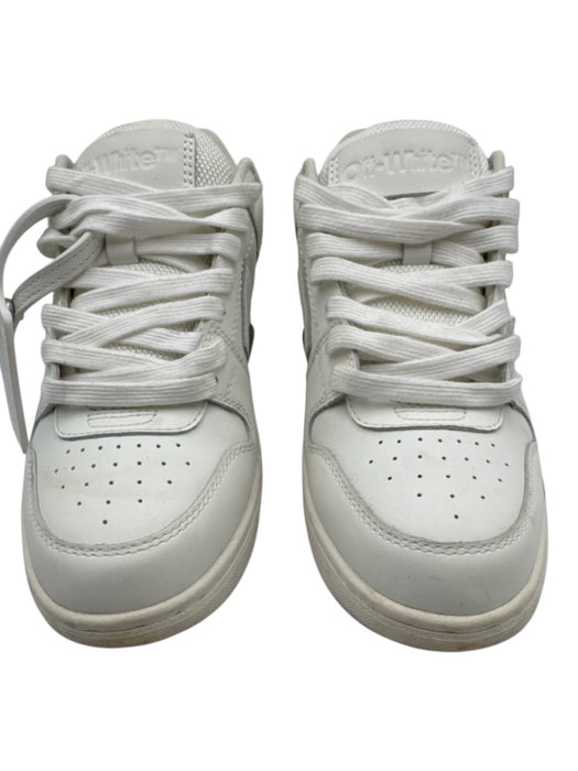 Off White Shoe Size 38 White Calf Leather Lace Detail Tag Charm Low Top Shoes White / 38