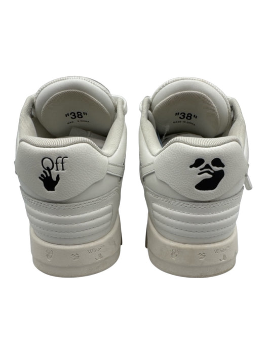 Off White Shoe Size 38 White Calf Leather Lace Detail Tag Charm Low Top Shoes White / 38