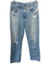 Mother Size 25 Blue Wash Cotton Blend Zip & Button Distressed Straight Jeans Blue Wash / 25
