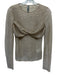 Anthropologie Size XS Champagne Poly Blend Shimmer Twist Detail Long Sleeve Top Champagne / XS