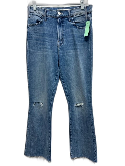 Mother Superior Size 29 Medium Wash Cotton Boot Cut Distressed Mid Rise Jeans Medium Wash / 29