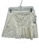 Diane Von Furstenberg Size 8 White Cotton Side Zip Pleats Asymmetric Skirt White / 8