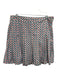Maeve Size 12 White, Blue, Multi Cotton All Over Print Side Zip pleats Skirt White, Blue, Multi / 12