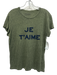 Zadig & Voltaire Size M Green Cotton & Viscose Heathered Text T Shirt Top Green / M