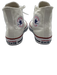 Converse Shoe Size 7 White, Red & Blue Canvas Lace Up Round Toe Sneakers White, Red & Blue / 7