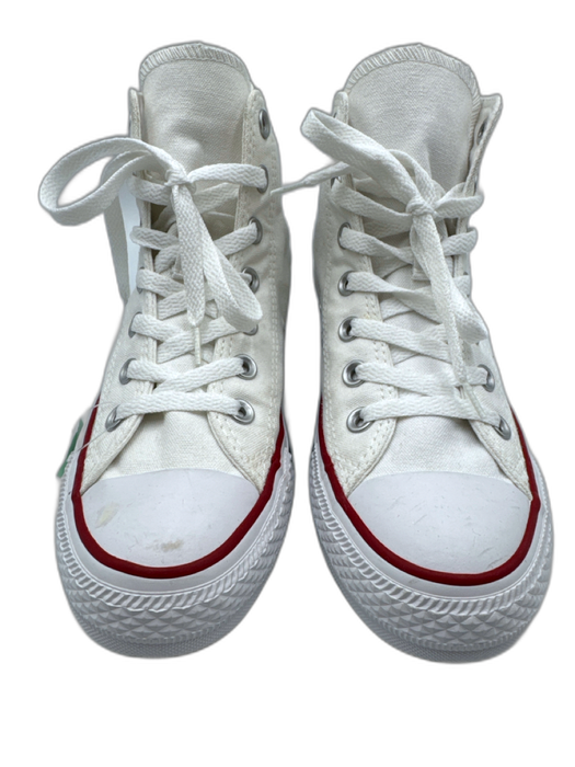 Converse Shoe Size 7 White, Red & Blue Canvas Lace Up Round Toe Sneakers White, Red & Blue / 7