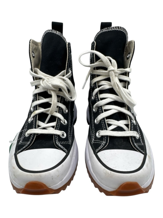Converse Shoe Size 7.5 Black & White Canvas Lace Up Platform Lug Sole Sneakers Black & White / 7.5
