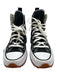 Converse Shoe Size 7.5 Black & White Canvas Lace Up Platform Lug Sole Sneakers Black & White / 7.5