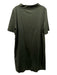 COS Size M Olive Green Cotton Mock Neck Short Sleeve Shirt Dress Dress Olive Green / M