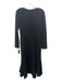 Rachel Roy Size M Black & White Polyester Scoop Neck Long Sleeve Dress Black & White / M