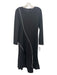 Rachel Roy Size M Black & White Polyester Scoop Neck Long Sleeve Dress Black & White / M