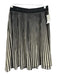 Catherine Malandrino Size 4 Black & White Polyester Faux Leather Sheer Skirt Black & White / 4