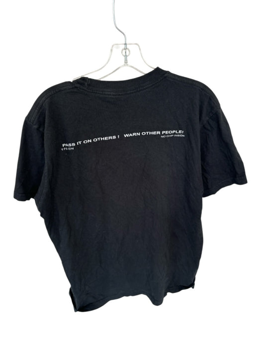 supreme AS IS Size M Black & White Cotton logo Men's T-Shirt Black & White / M