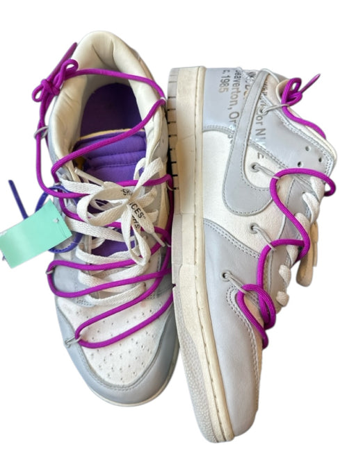 Nike x Off-White Shoe Size 13 New In Box Gray & Purple Canvas & Leather Sneakers Gray & Purple / 13