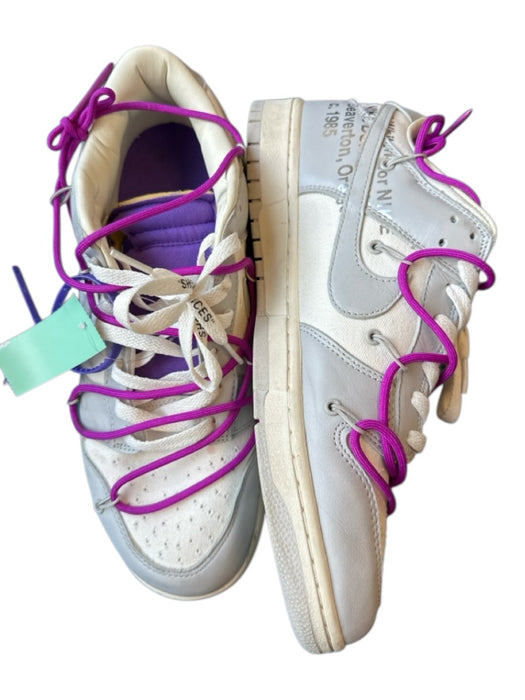 Nike x Off-White Shoe Size 13 New In Box Gray & Purple Canvas & Leather Sneakers Gray & Purple / 13