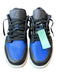 Nike Air Jordan Shoe Size 13 Blue & Black Leather Color Block Athletic Sneakers Blue & Black / 13