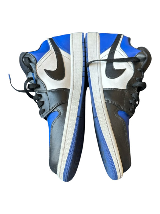 Nike Air Jordan Shoe Size 13 Blue & Black Leather Color Block Athletic Sneakers Blue & Black / 13