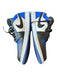 Nike Air Jordan Shoe Size 13 Blue & Black Leather Color Block Athletic Sneakers Blue & Black / 13