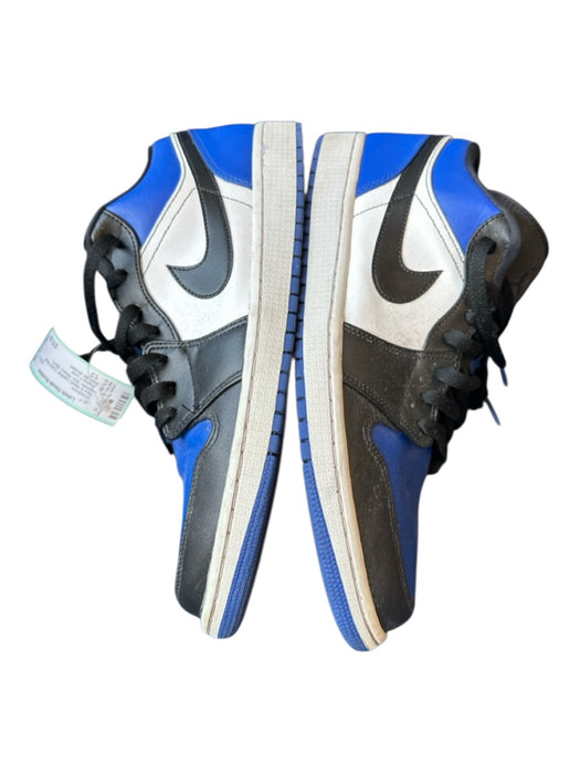 Nike Air Jordan Shoe Size 13 Blue & Black Leather Color Block Athletic Sneakers Blue & Black / 13