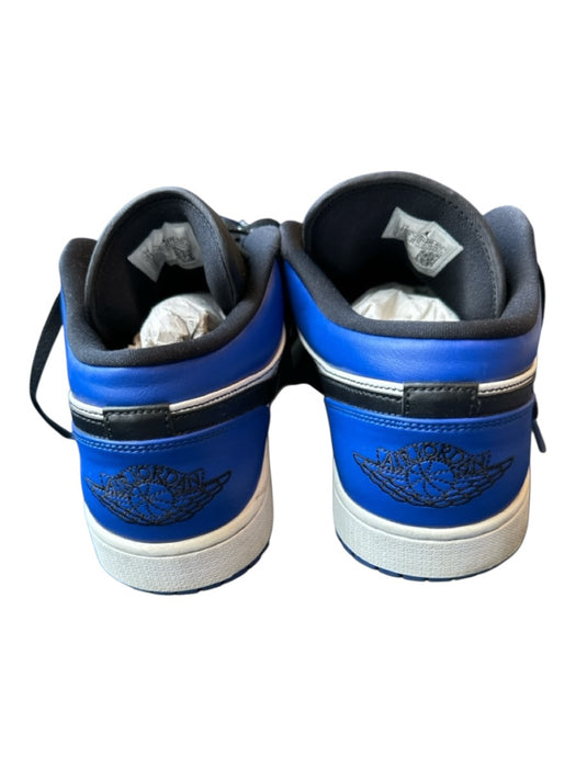 Nike Air Jordan Shoe Size 13 Blue & Black Leather Color Block Athletic Sneakers Blue & Black / 13