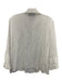 Alexis Size M White Nylon Blend Long Flare Sleeve Pleat Detail Lace Trim Top White / M