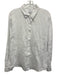 Velvet Size M Baby Blue Linen Long Sleeve Button Up & Collar Oversize Top Baby Blue / M
