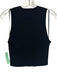 A.L.C. Size M Black Viscose Blend Rib Knit Sleeveless Crop Top Black / M