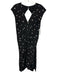 Proenza Schouler Size 6 Black, Red & White Silk Sleeveless Abstract Print Dress Black, Red & White / 6