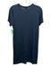Rag & Bone Size M Blue Viscose Short Sleeve Ribbed Neck Paneled Dress Blue / M