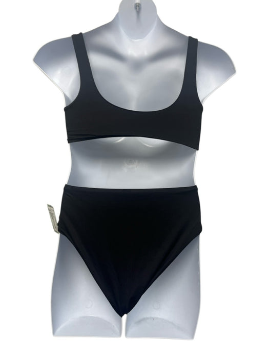 Patagonia Size L Black Recycled Nylon padded High Rise Bikini 2 Piece Swimsuit Black / L