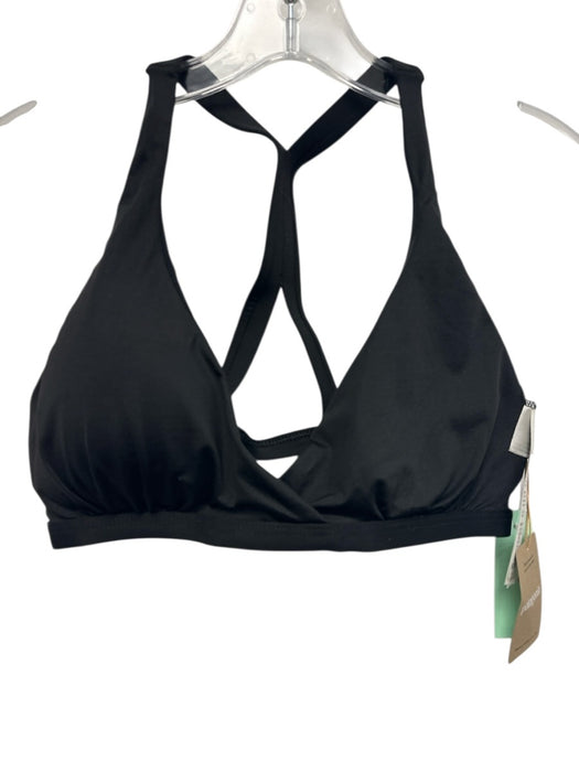 Patagonia Size L Black Recycled Nylon padded Surplice T Back One Piece Swimsuit Black / L