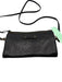 Abaco Black Leather Brass Hardware Wallet on Chain Detatchable Strap Bag Black / Small