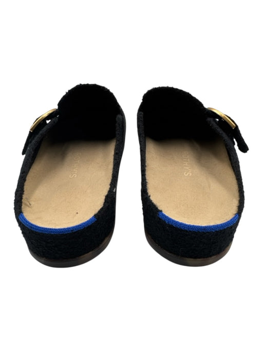 Rothy's Shoe Size 10 Black, Gold & Blue Synthetic Knit Round Toe Platform Flats Black, Gold & Blue / 10