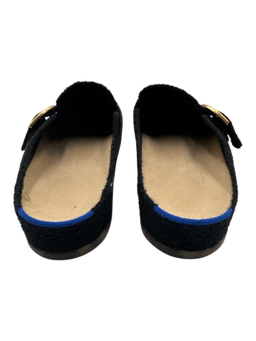 Rothy's Shoe Size 10 Black, Gold & Blue Synthetic Knit Round Toe Platform Flats Black, Gold & Blue / 10