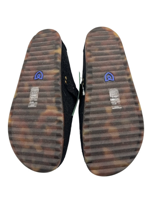 Rothy's Shoe Size 10 Black, Gold & Blue Synthetic Knit Round Toe Platform Flats Black, Gold & Blue / 10