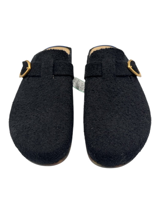 Rothy's Shoe Size 10 Black, Gold & Blue Synthetic Knit Round Toe Platform Flats Black, Gold & Blue / 10