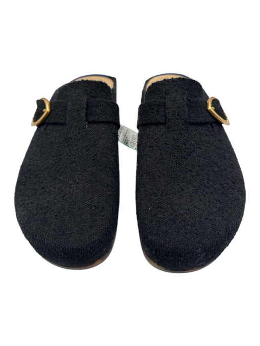 Rothy's Shoe Size 10 Black, Gold & Blue Synthetic Knit Round Toe Platform Flats Black, Gold & Blue / 10
