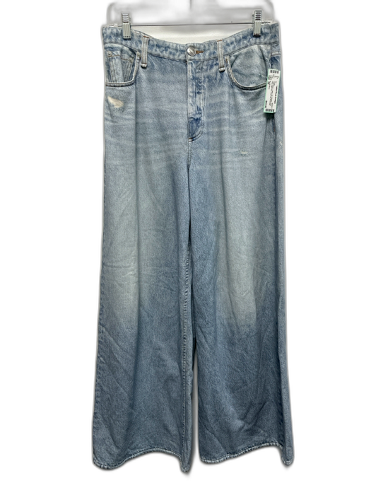 Rag & Bone Size 28 Light Wash Cotton Zip & Button Jean Print High Rise Pants Light Wash / 28