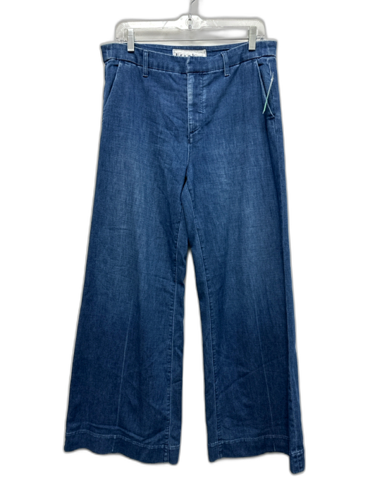 Frank & Eileen Size 8 Med Wash Cotton Denim High Rise Zip & Hook Closure Jeans Med Wash / 8