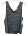 Rag & Bone Size M Black Rayon Blend Heathered V Tie Neck Tank Top Black / M