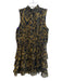 1. State Size XL Green & Black Polyester All Over Print High Neck Dress Green & Black / XL