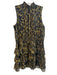 1. State Size XL Green & Black Polyester All Over Print High Neck Dress Green & Black / XL