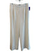Donna Karan Size 8 Ivory Polyester Zip Fly Side Pocket Lined Trouser Pants Ivory / 8