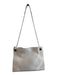 Marc Jacobs White Leather Pebbled Mixed Metal Hardware Interior Zip Bag White / Medium